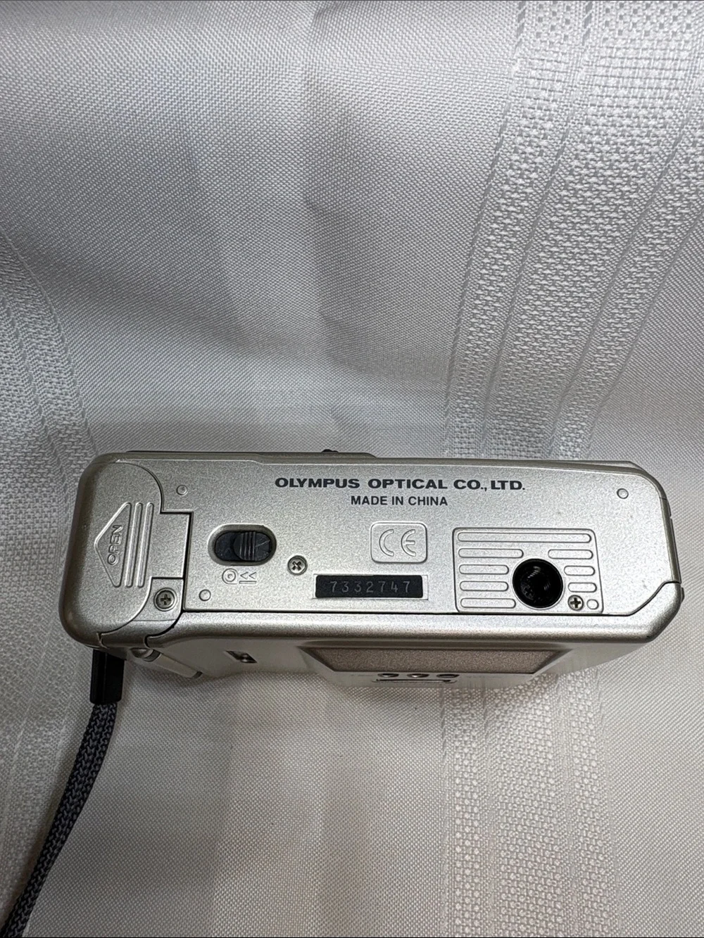 Olympus Silver Point-and-Shoot 35mm Trip AF 50 Camera